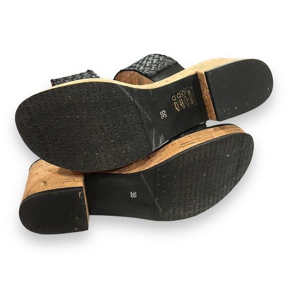 NWT Miz Mooz Genna Sandal in Black, Size 38 Wide or 7.5-8 Wide US - Picture 7 of 9